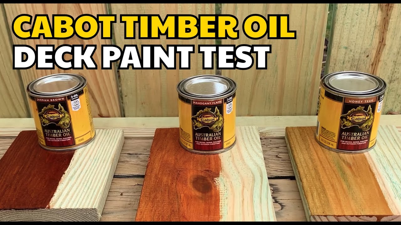 Cabot Australian Timber Oil Stain Test | Deck painting