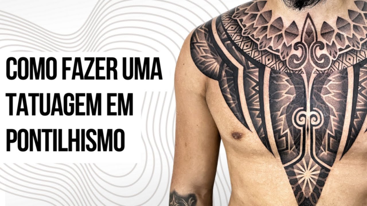 TATUAGEM em PONTILHISMO - TÉCNICAS