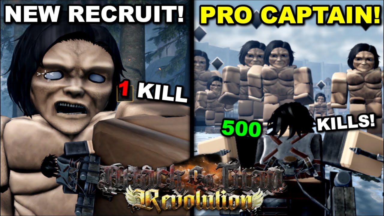 Становлюсь ПРОФЕССИОНАЛЬНЫМ ИСТРЕБИТЕЛЕМ ТИТАНОВ в Roblox Attack On Titan Revolution! ...Вот что ...
