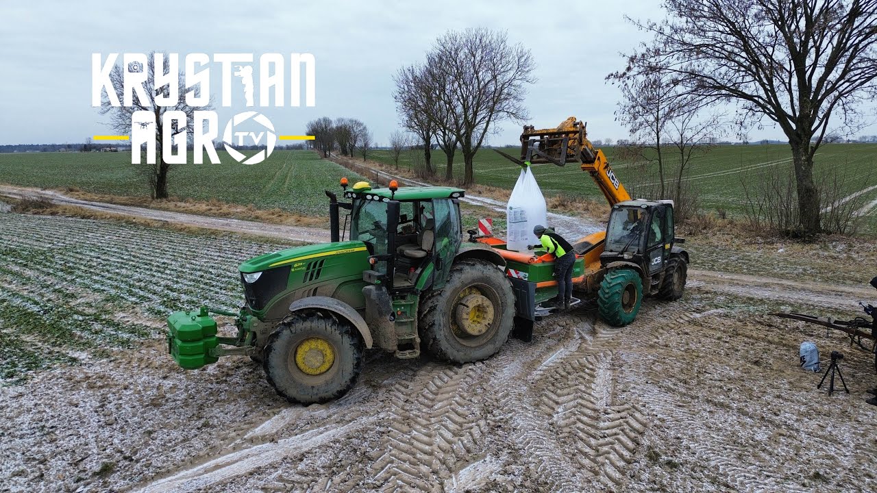 ☆Rozpoczęcie sezonu 2025!!!☆Rozrzucanie Kizerytu Na Pola☆John Deere☆Amazone☆JCB