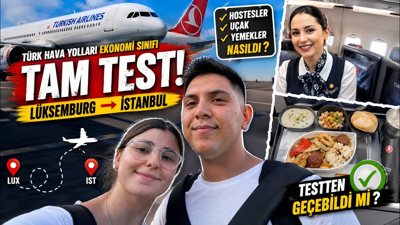 Türk Hava Yolları EKONOMİ sınıfı deneyimi | TAM TEST! Lüksemburg - İstanbul uçuşu ✈️ #thy