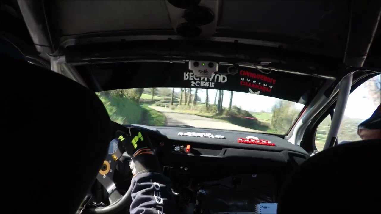 Rallye de l'Anguison 2023 Es 1 Lanquetin / Rognon Ds3 F2000 14 sortie