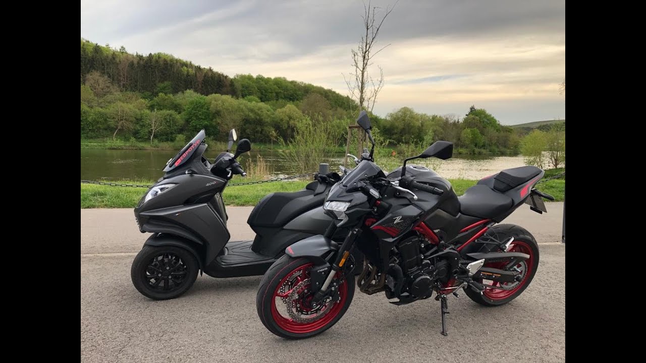 Люксембургская Швейцария. Peugeot Metropolis и Kawasaki Z 900