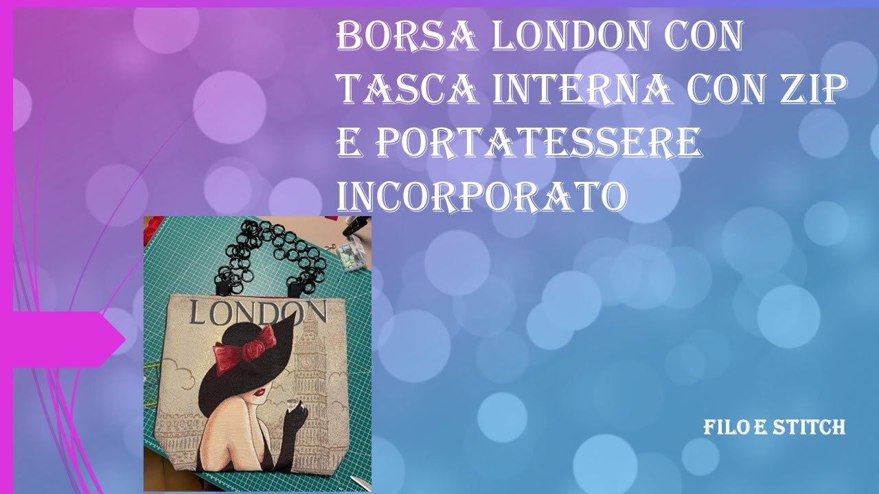 Borsa London con tasca a zip e porta monete incorporato