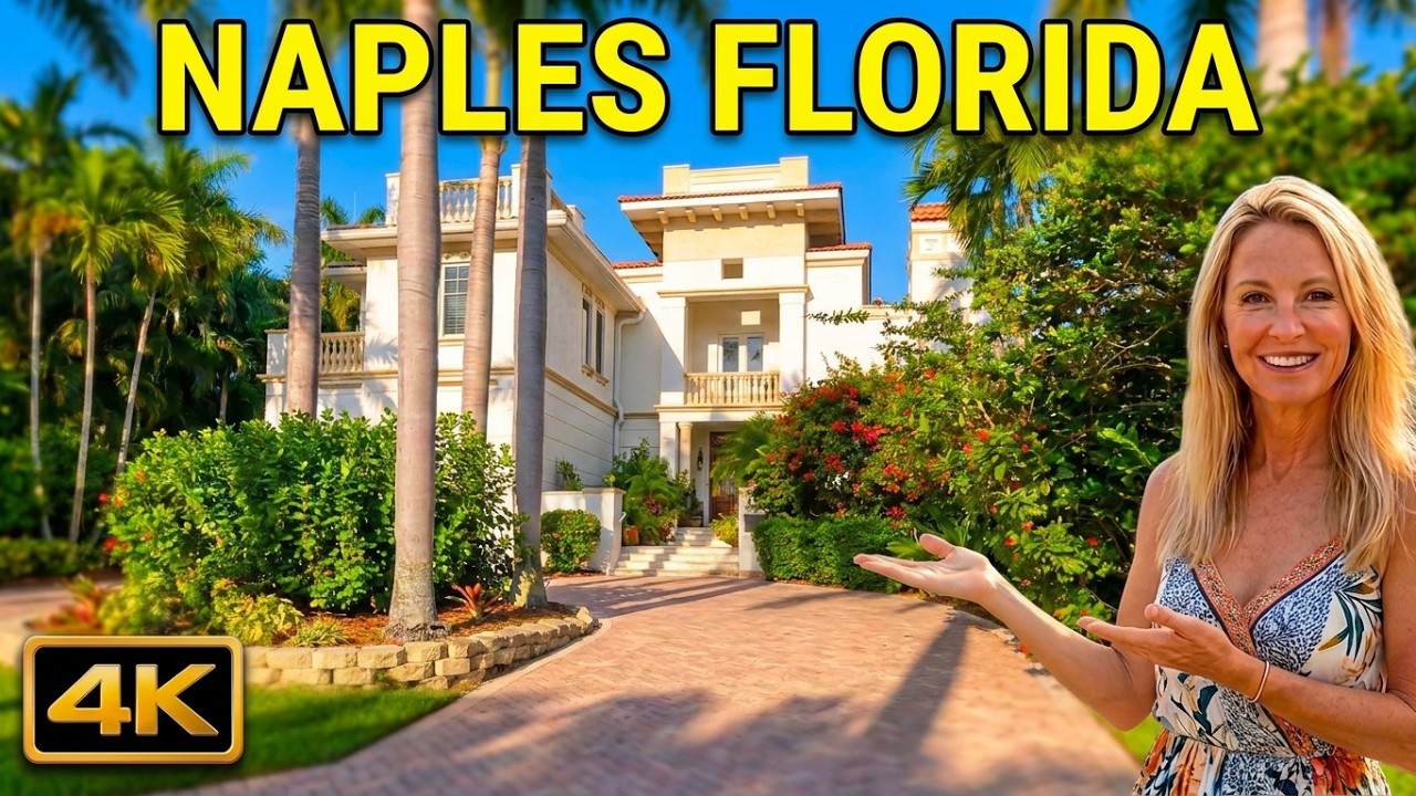 Multi-Million Dollar Homes In Naples Florida | Gulf Shore Boulevard Tour [4K]