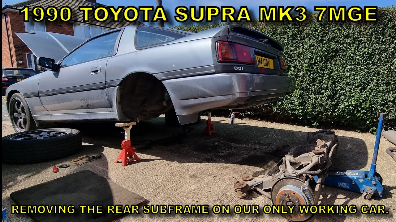 1990 Toyota Supra MK3 Rear Subframe removal and strip down.