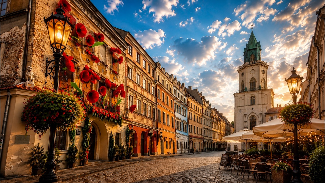 Lublin, Poland | Beautiful Old Town, Castle & City Ambience | Cinematic 4K