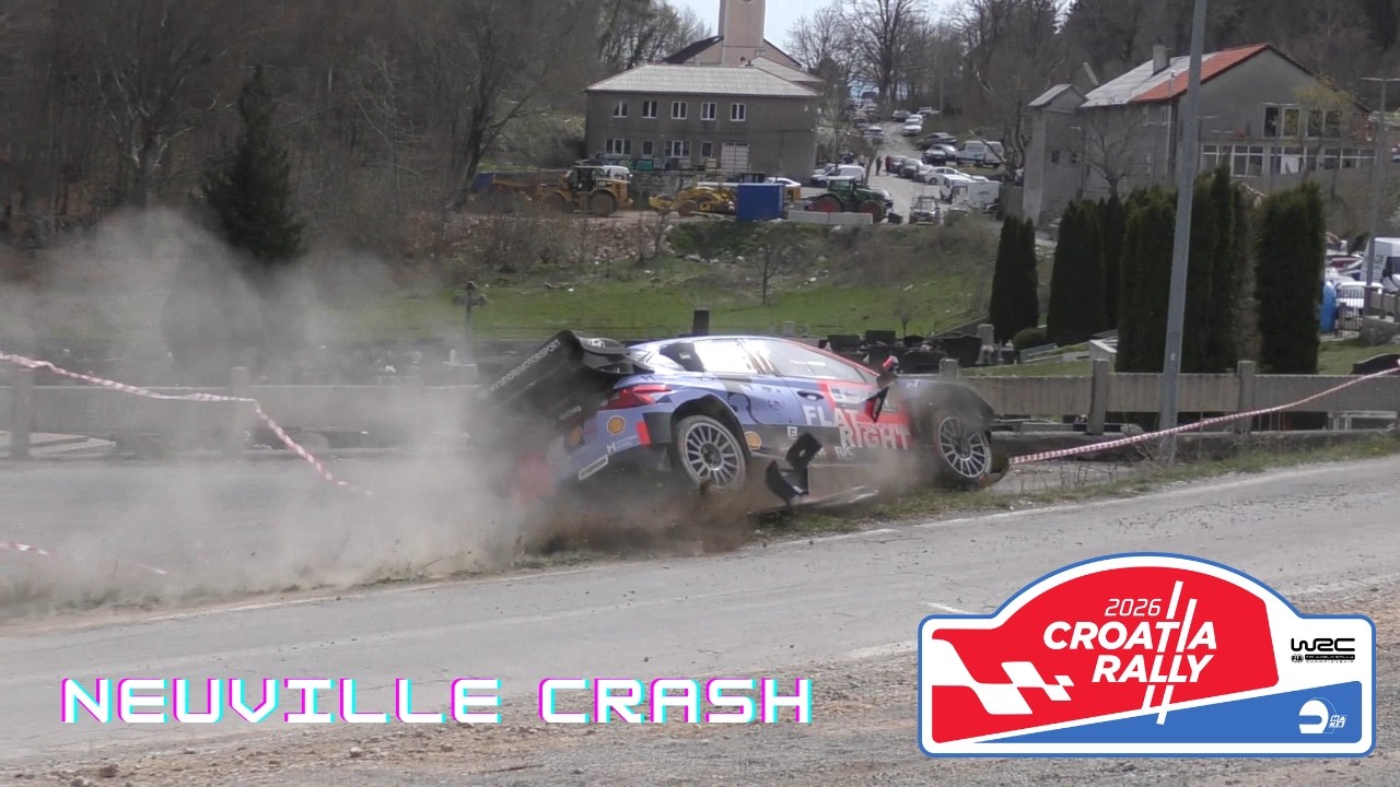 WRC Croatia Rally 2026 | NEUVILLE CRASH