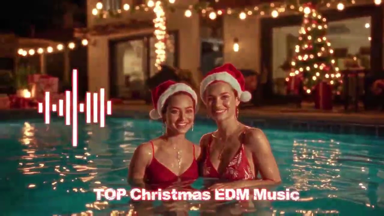 Christmas Bass Party 🎄⚡ | Live Electronic Beats for Magical Holiday Night  Pool Party🎶🔥