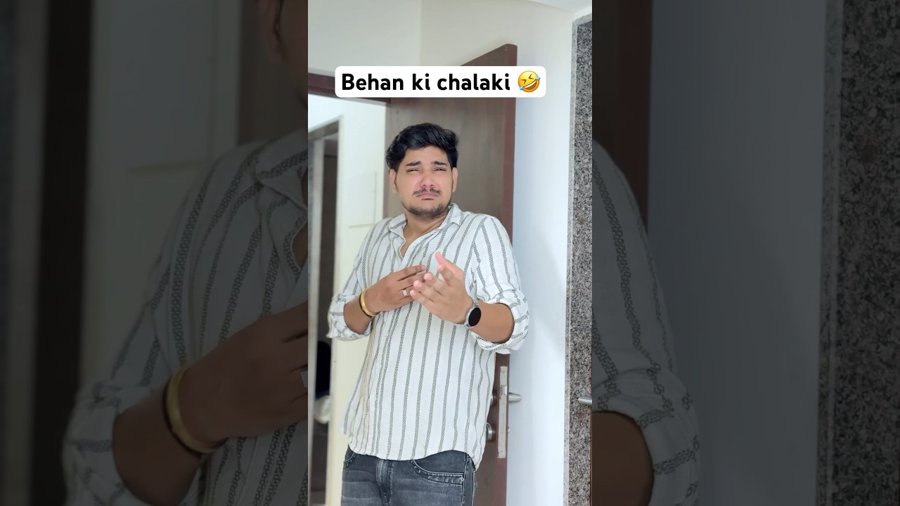 Behan ki chalaki  🤣😂 || brother sister love || Shubham || Tiyaa  #trending  #youtube #foryou