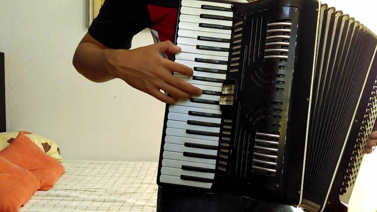 Vestido Blanco - Los Cardenales De Nuevo Leon - TUTORIAL PARA ACORDEON DE TECLAS