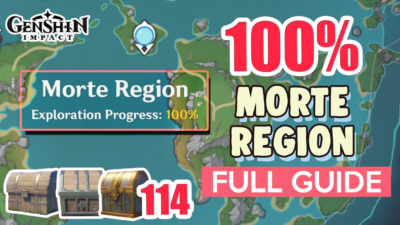 How to: Morte Region 100% FULL Exploration ⭐ Fontaine ALL CHESTS【 Genshin Impact 】