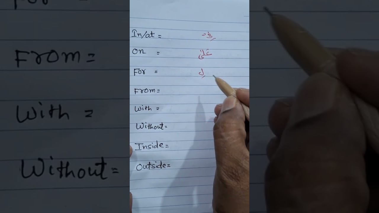 Top 10 Essential Prepositional Words in Arabic for Beginner #shorts #arabic