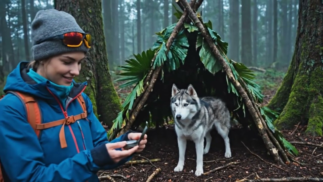 Building Shelter and Finding Water Before the Storm | Forest Survival Under Pressure