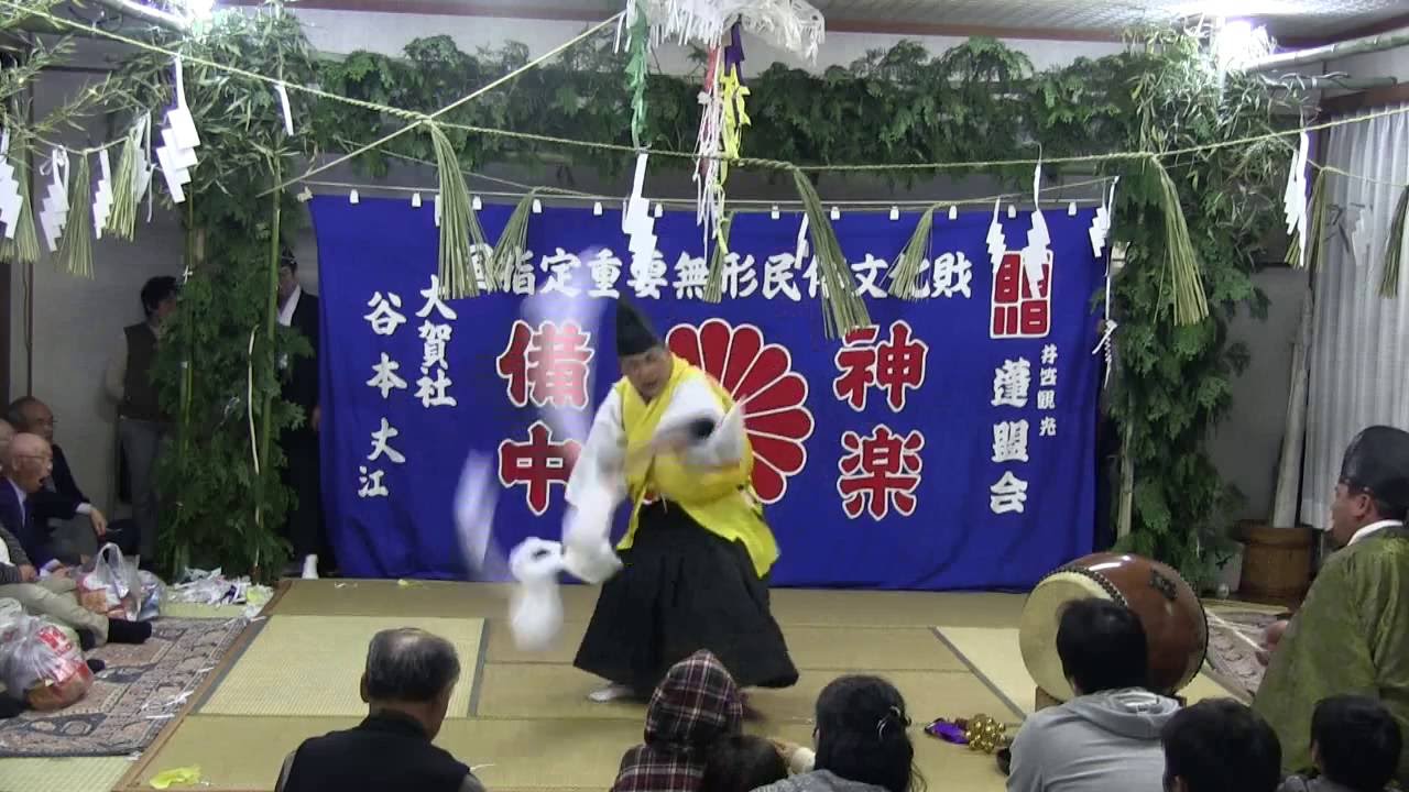 備中神楽　布舞・託宣　大賀社　2016.4.9