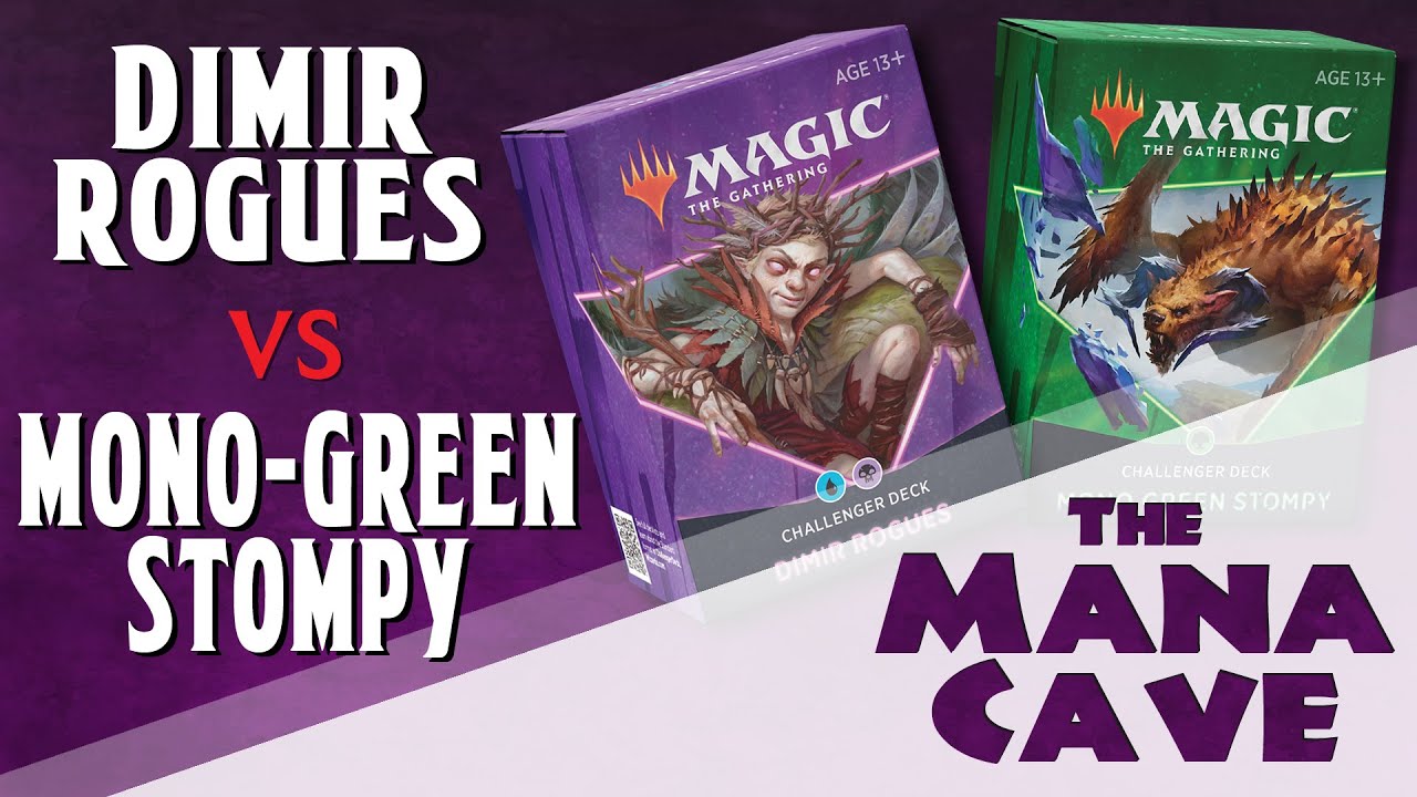 MTG - Dimir Rogues vs Mono-Green Stompy - 2021 Challenger Deck Showdown - The Mana Cave (Ep.144)