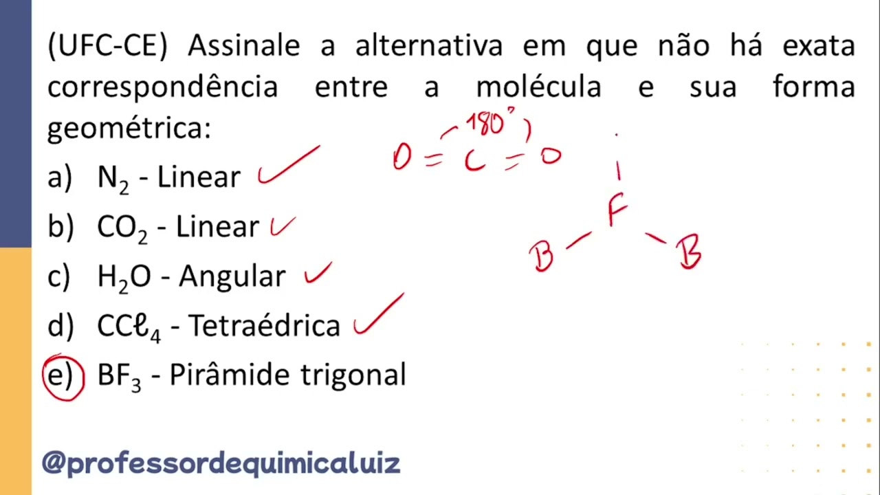 (UFC-CE) Assinale a alternativa em que não há exata correspondência entre a molécula