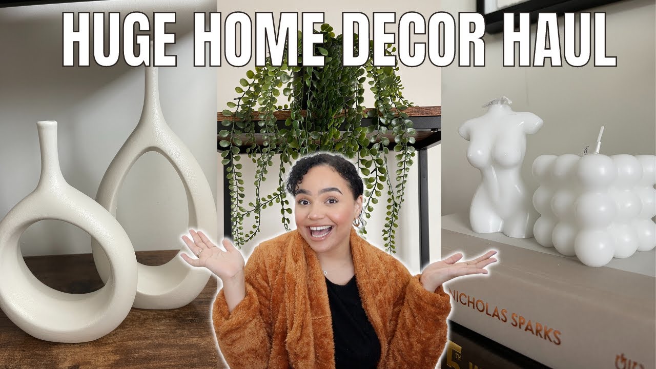 HOME DECOR HAUL l Trendy + affordable home decor l Home Goods, Amazon, Michaels + Dollar General