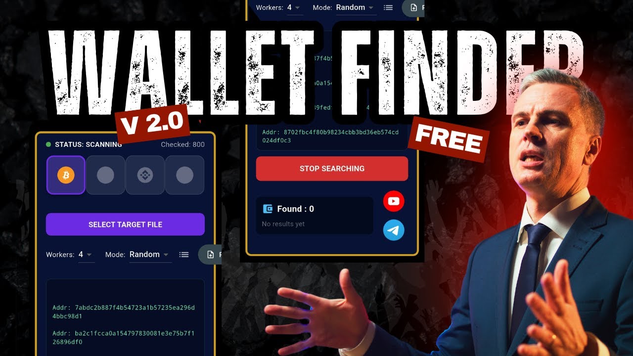 Crypto Wallet Finder Android 2026 &ndash; Сверхбыстрый сканер BTC-адресов | Случайное сканирование, пре...