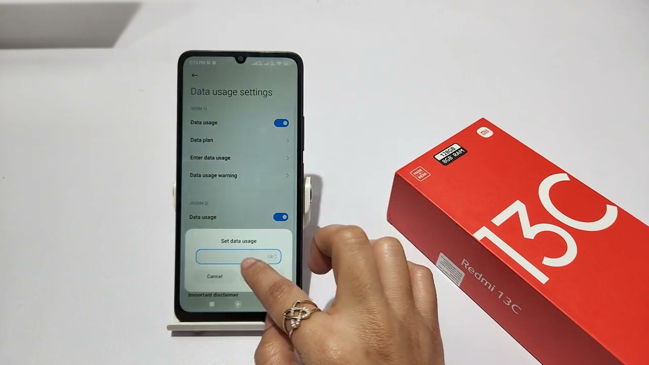 How to set daily data limit in redmi 13, 13c 5g | redmi 13c me data usage set kaise kare