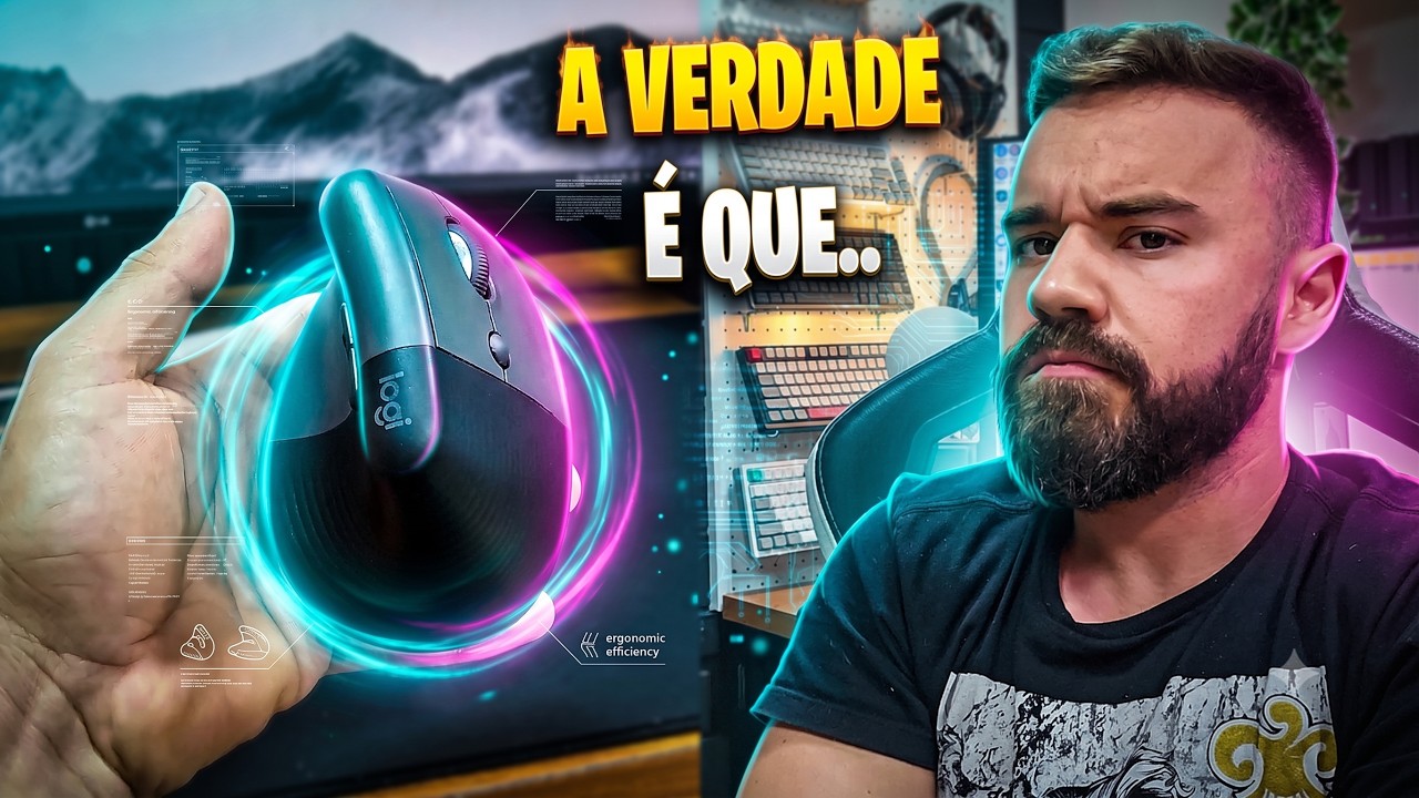 MOUSE VERTICAL ajuda mesmo no CONFORTO? - Logitech Lift review