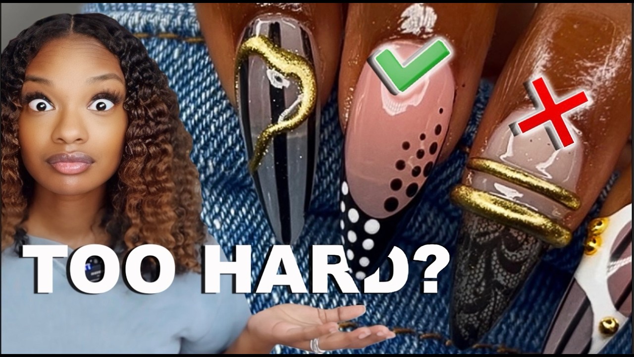 I Tried Viral Nail Designs… Are They Too Hard for Beginners?