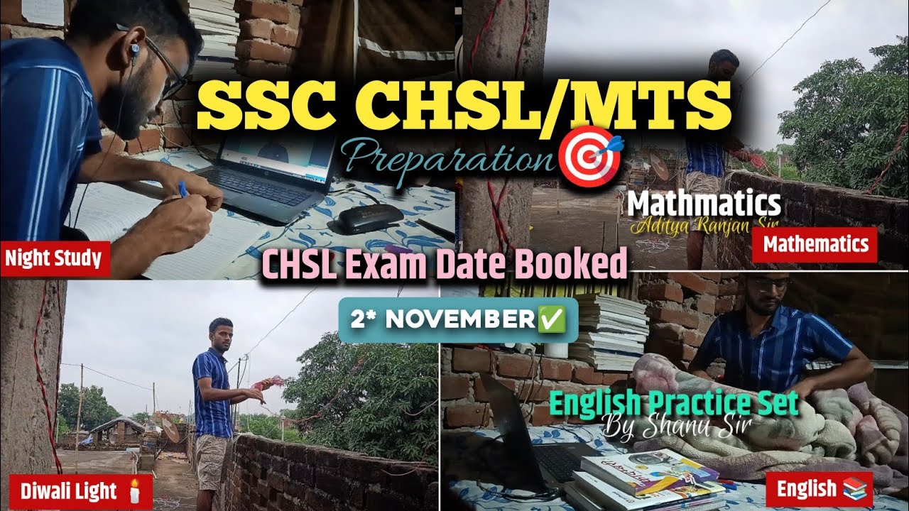 SSC MTS 2025 Preparation Journey | Daily Study Vlog for Students #ssc #sscmts #studyroutine 