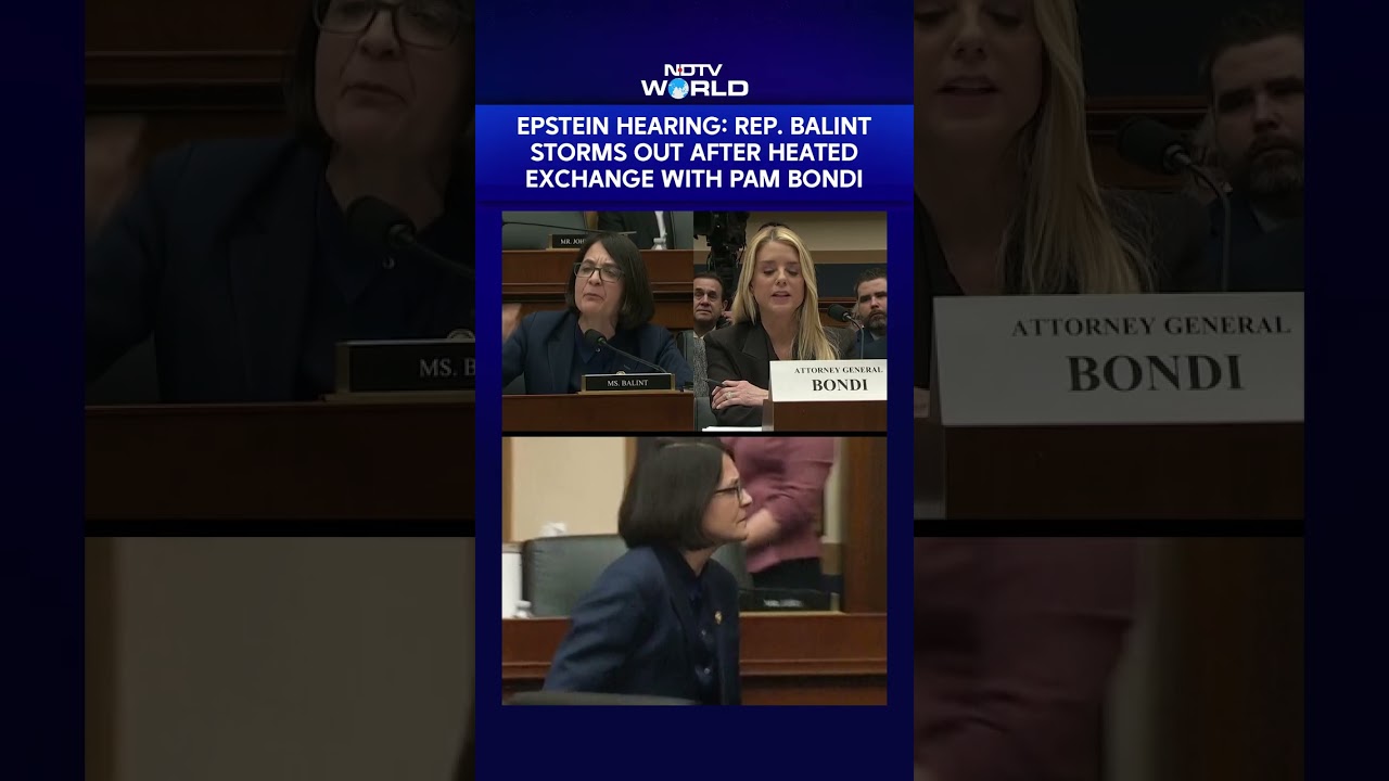 Epstein News | Rep. Becca Balint Storms Out Of Epstein Hearing After Heated Exchange With Pam Bondi