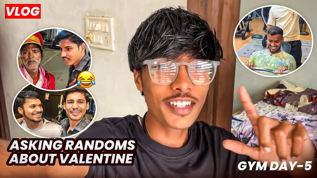 Asking Random People About Valentine’s Day 😂❤️ | Gym Day 5 Vlog