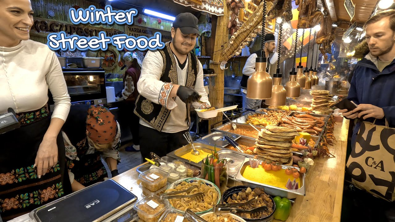 ❄️🌲 Winter Street Foods 🍖🍵🔥 Warm, Cozy & Delicious 🤤