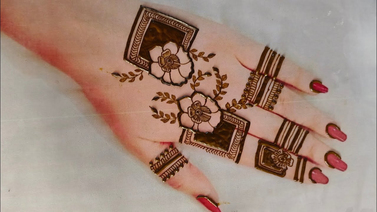 Very Stylish Beautiful Back Hand Mehndi Design| easy and simple mehndi design| 