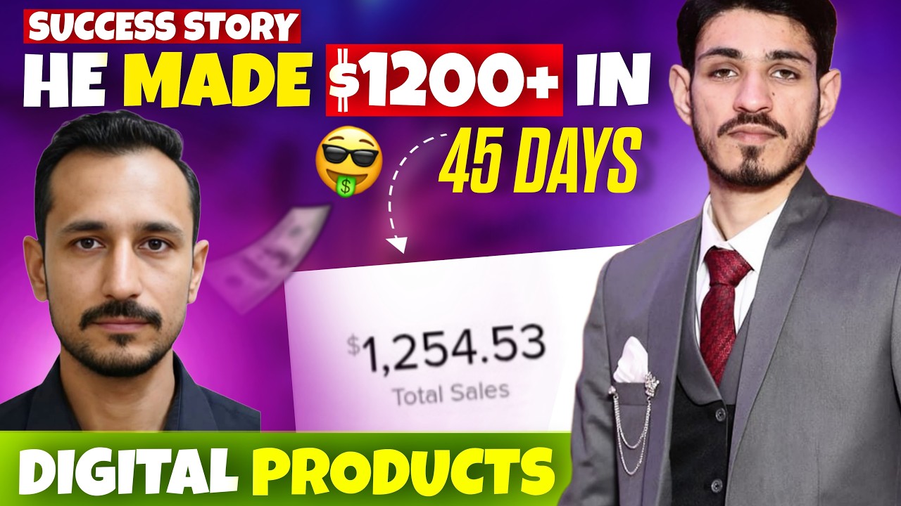 Success Story: Student Earned $1200+ in 45 Days Selling Digital Products