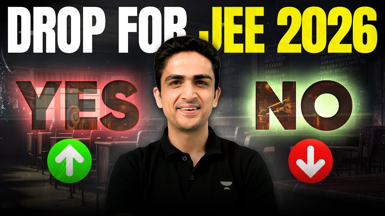 Who should take DROP for IIT JEE 2026?