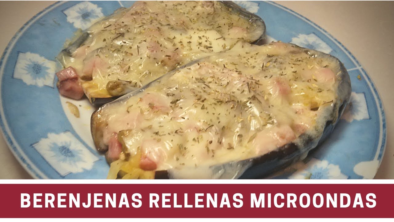 🍆 BERENJENAS RELLENAS en el MICROONDAS #9