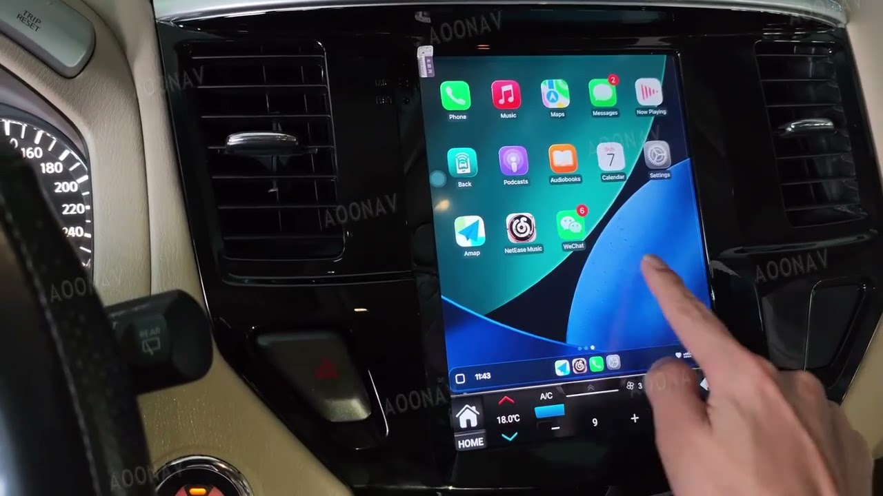 aoonav Android 12 Car Radio for Nissan Pathfinder 2012-2020 GPS Navigation Carplay Touch Screen
