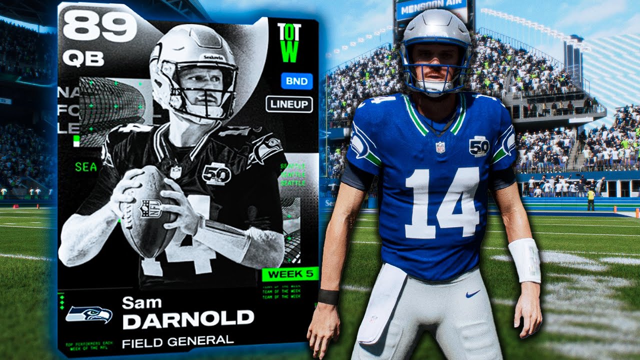 NEW 92 THROW POWER SAM DARNOLD IS INSANE on the Seahawks Theme Team! | Madden 26!