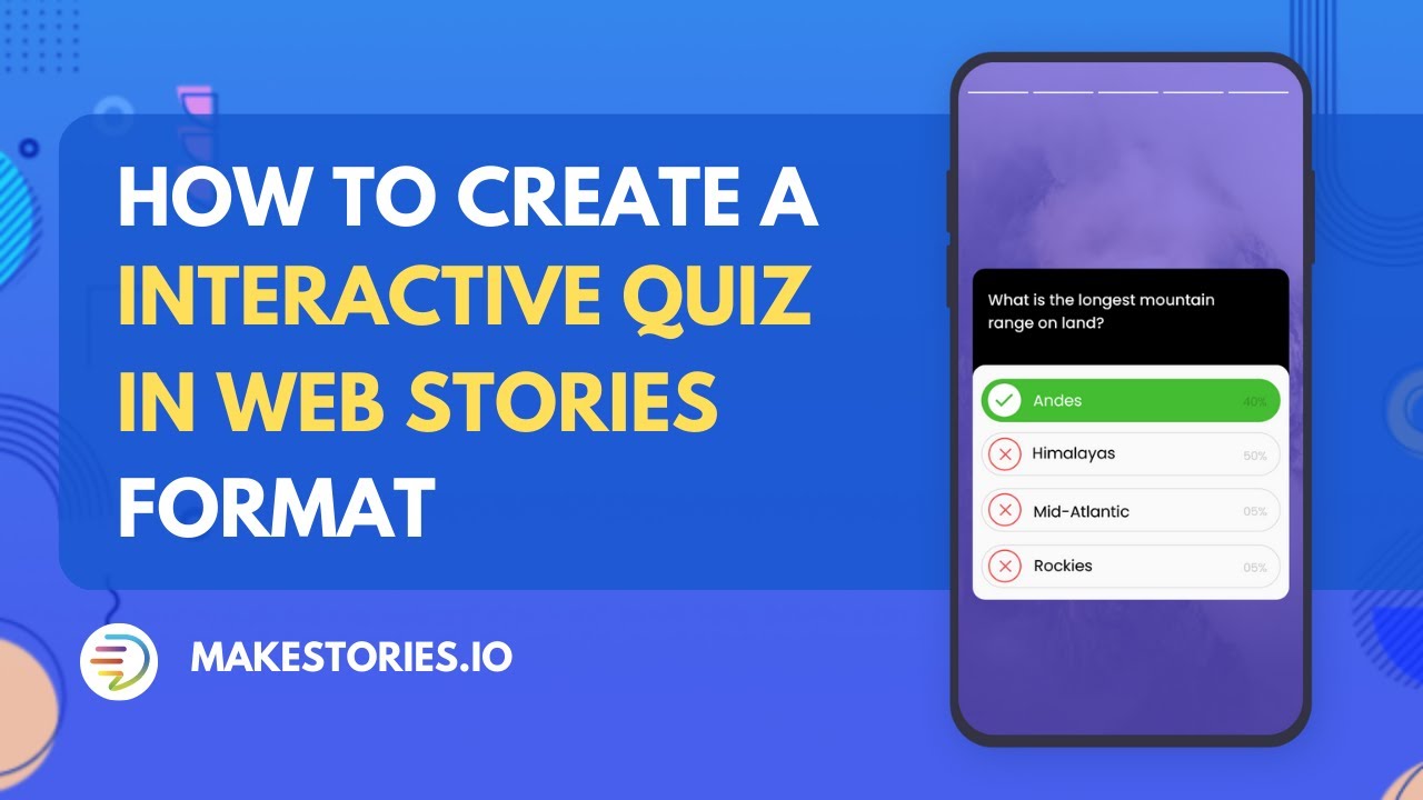 How to Create an Interactive Quiz in Web Stories Format with MakeStories