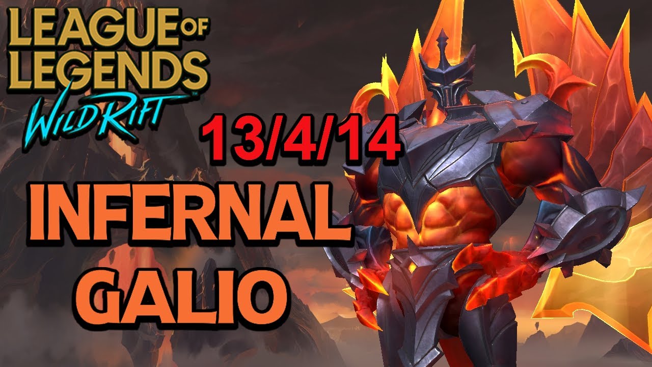 Infernal Galio Gameplay | League of Legends : Wild Rift