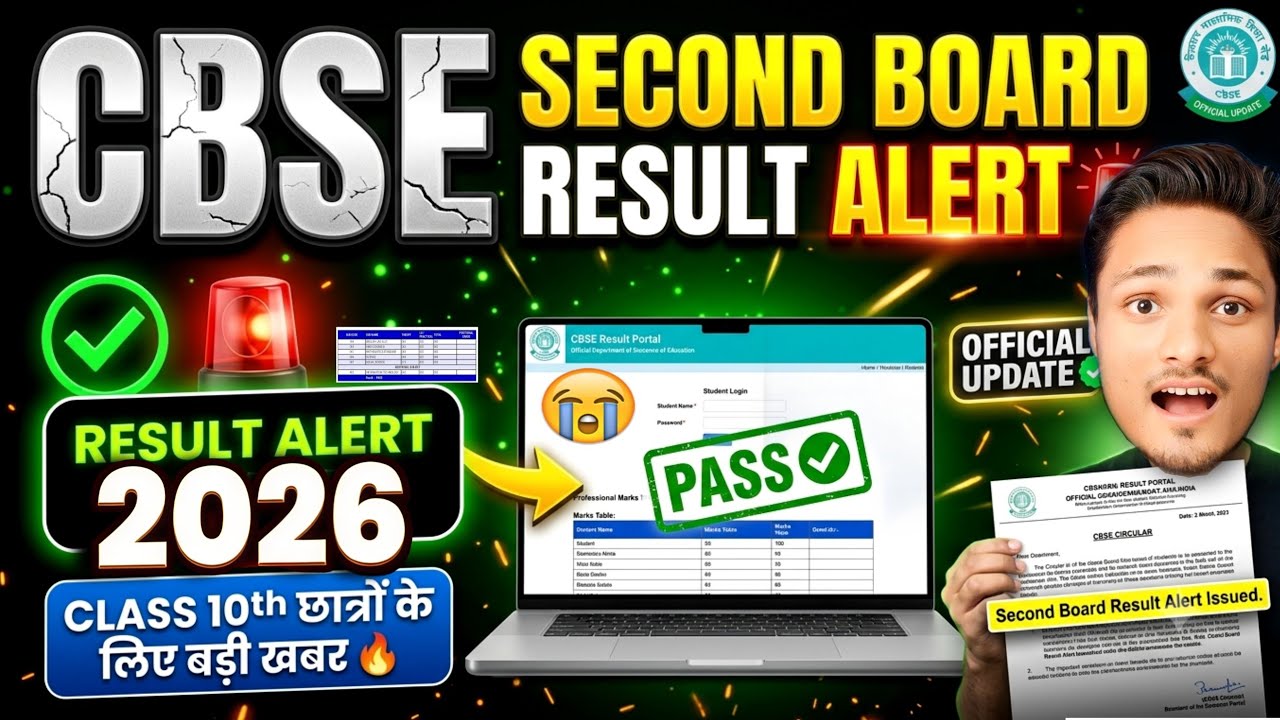 🚨OFFICIAL UPDATE आया CBSE Class 10th Second BOARD RESULT 2026 ?|CBSE RESULT NEW UPDATE #result2026 