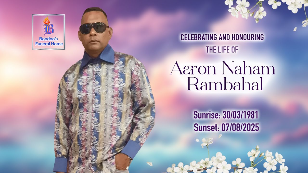 Celebrating The Life Of Aaron Nahum Rambahal