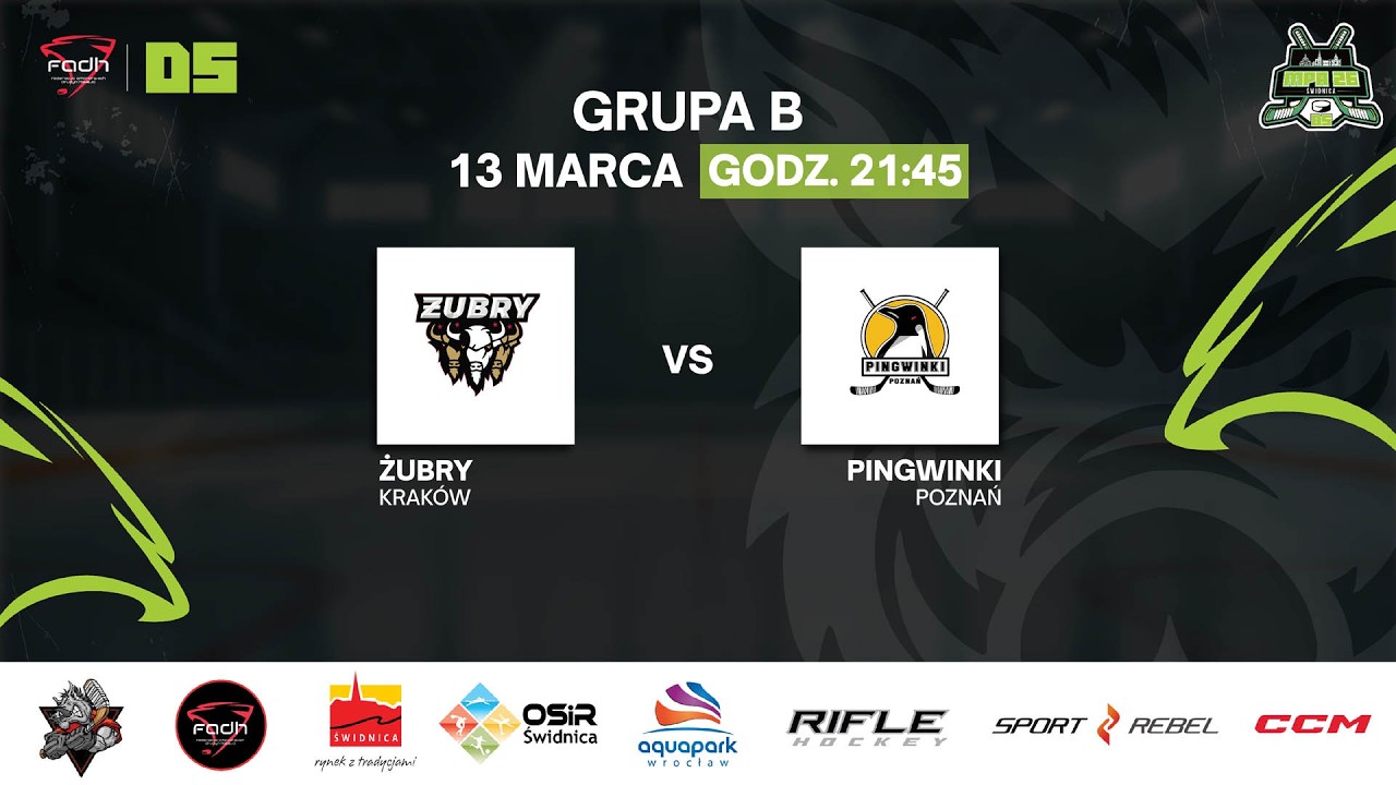 ŻUBRY Krak&oacute;w vs PINGWINKI Poznań - MPA26 DYWIZJA 5 ŚWIDNICA