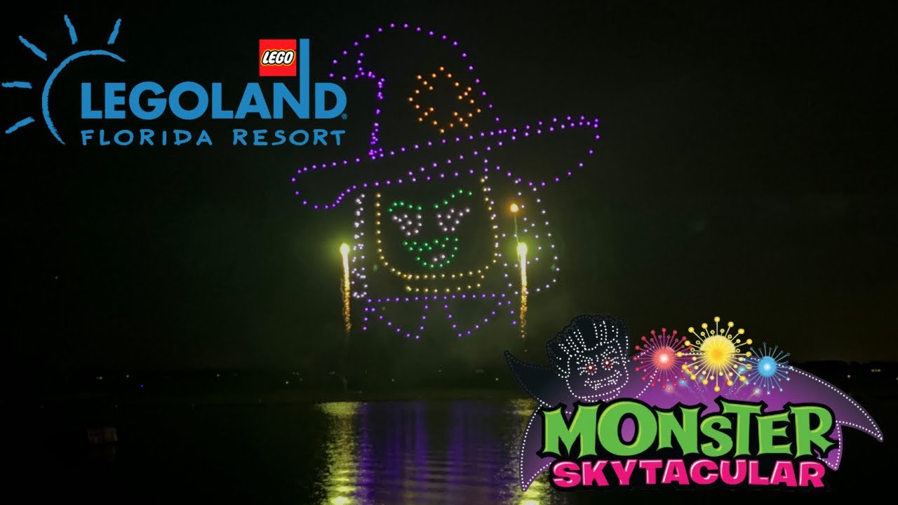Monster Skytacular Drone & Fireworks Full Show | Legoland Florida