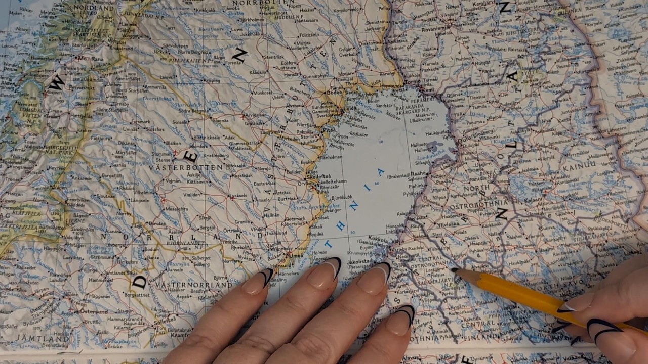 ASMR ~ Central Ostrobothnia, Finland History & Geography ~ Soft Spoken Map Tracing Google Earth