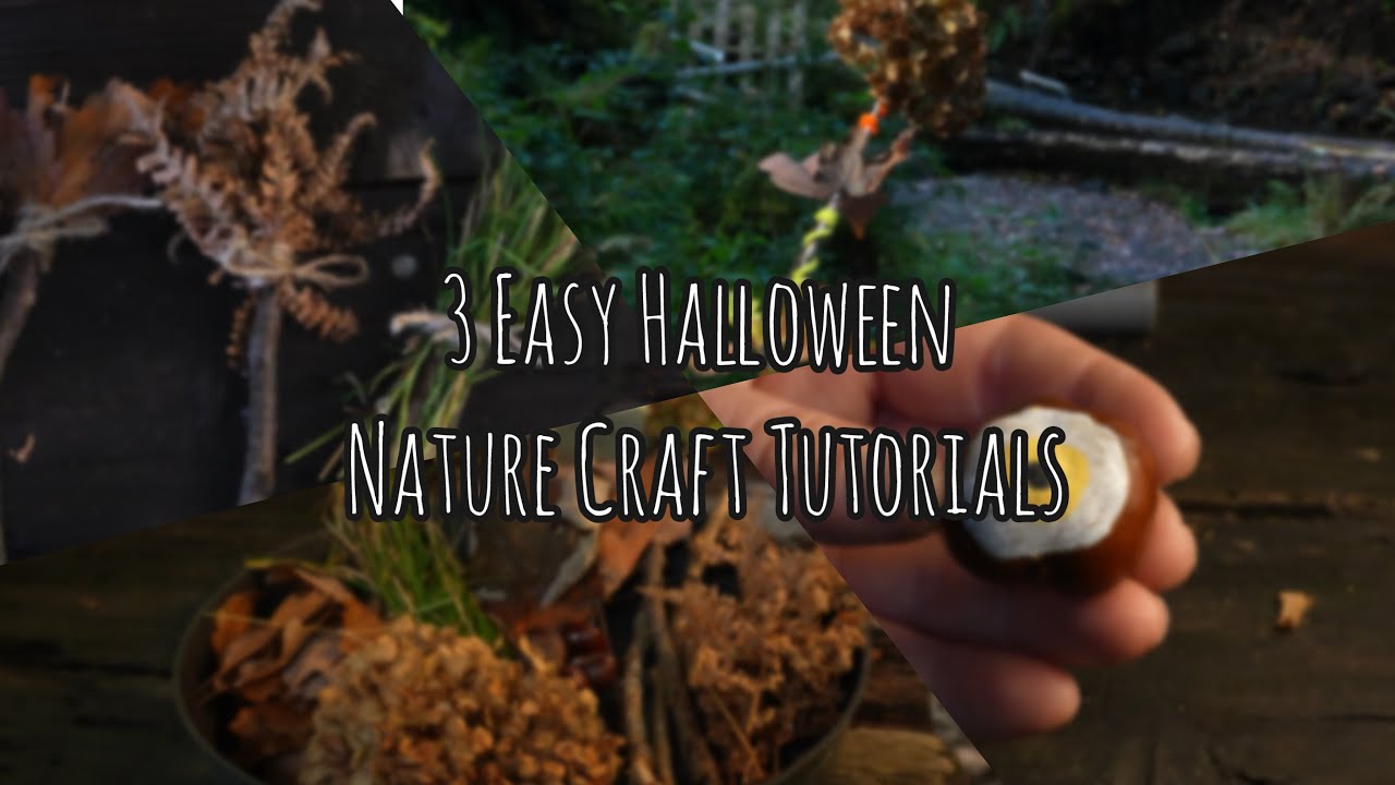 3 Easy Halloween Nature Crafts | Forest School Tutorials