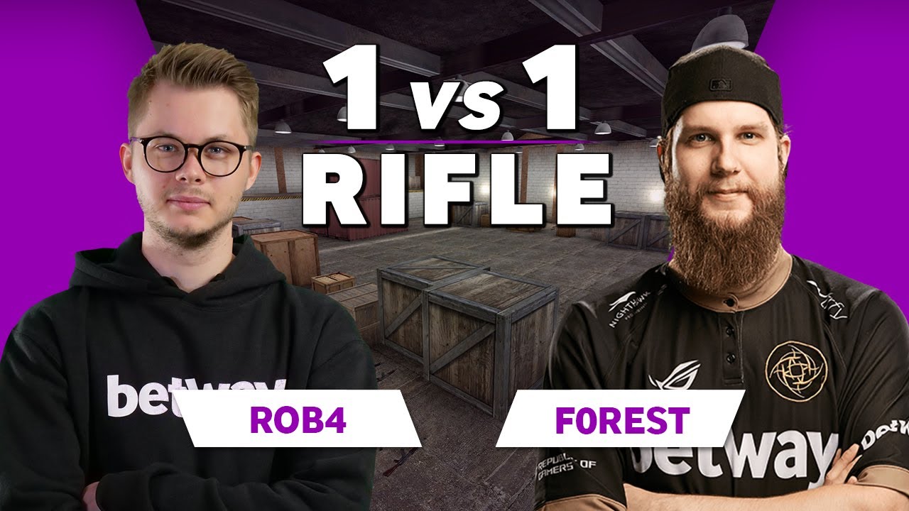 NiP f0rest vs Betway Rob4 | CSGO 1vs1 Rifle