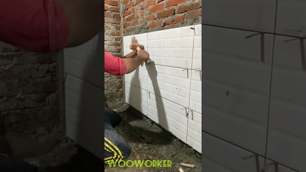 Memasang keramik dinding #shorts