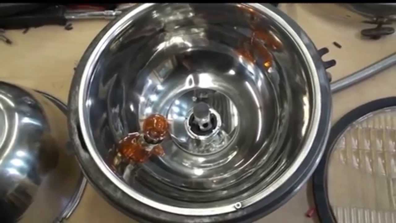 Vintage Headlight Conversion to Halogen Lighting - the cheap way