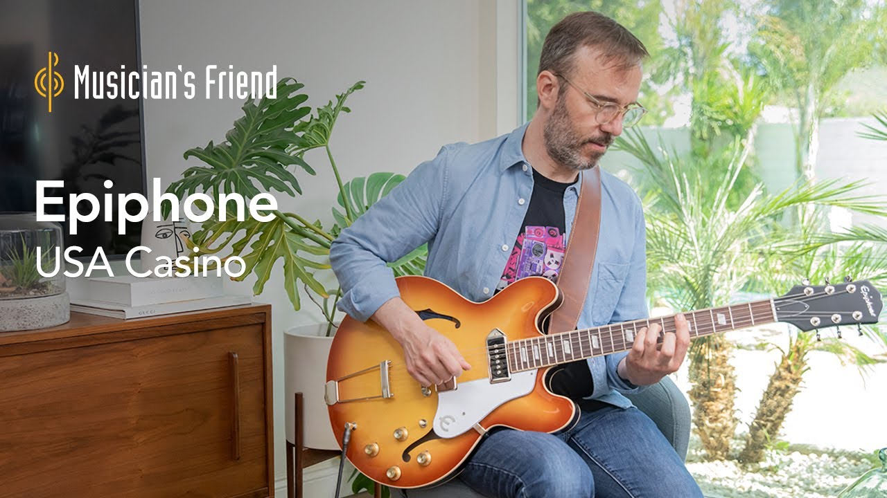 Epiphone USA Casino Hollowbody Electric Guitar Demo - All Playing, No Talking