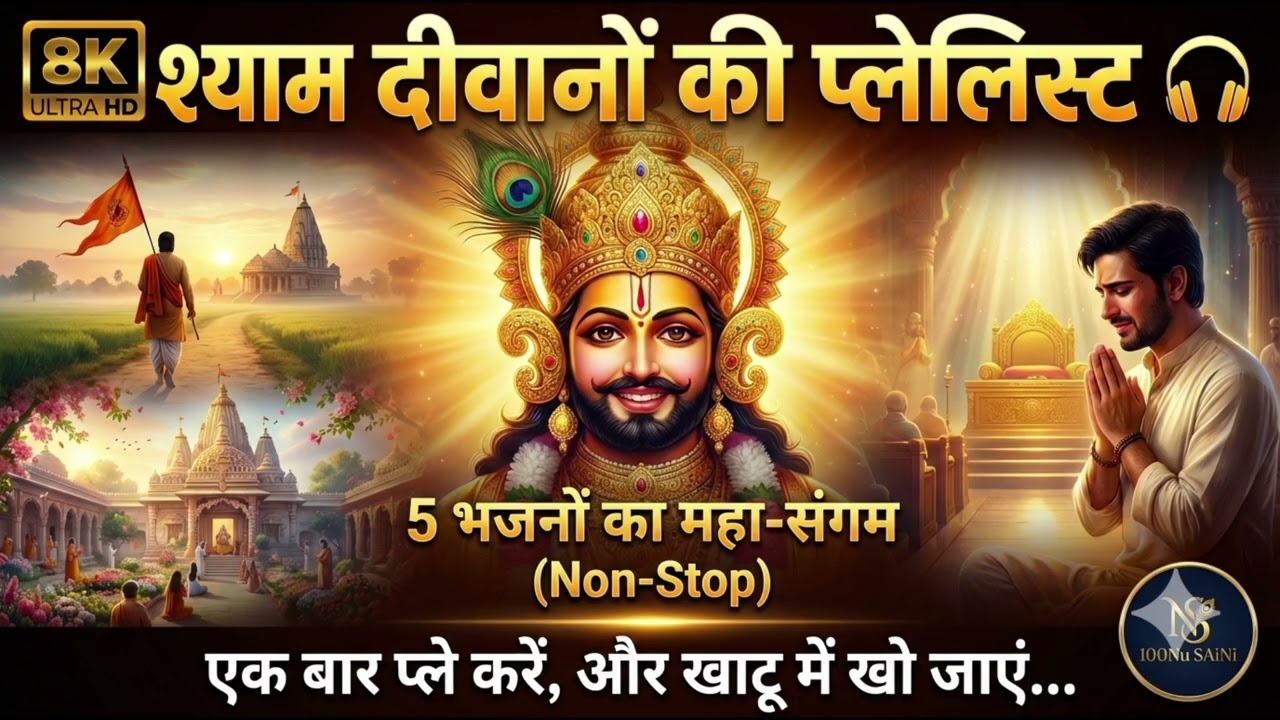  श्याम दीवानों की प्लेलिस्ट | 5 भजनों का महा-संगम | Non-Stop Khatu Shyam Jukebox 2026
