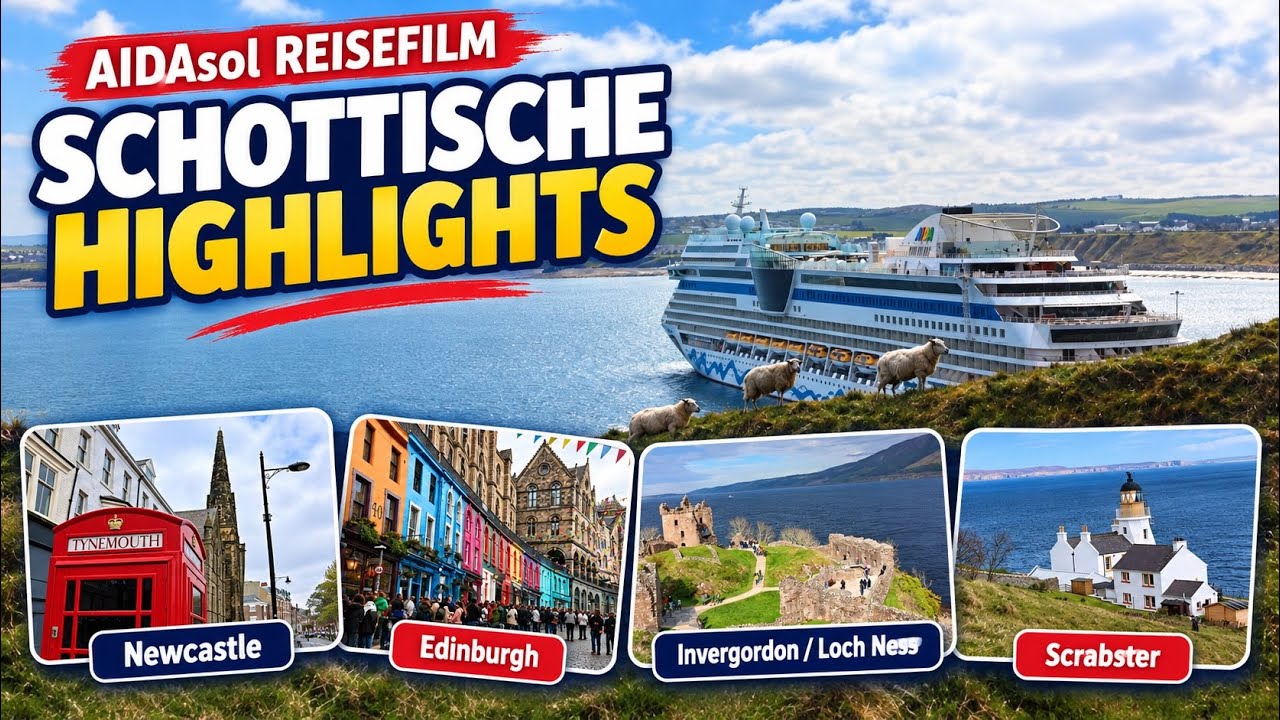 AIDAsol Reisefilm Schottische Highlights ab Hamburg 19.04.2025 - 26.04.2025 AIDA Sol Kreuzfahrt